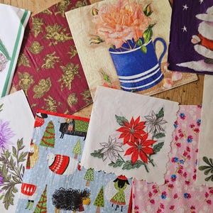 Aufregende Vintage Papierservietten-Sammlung für Decoupage, Scrapbooking und Junk Journaling - 10er-Pack