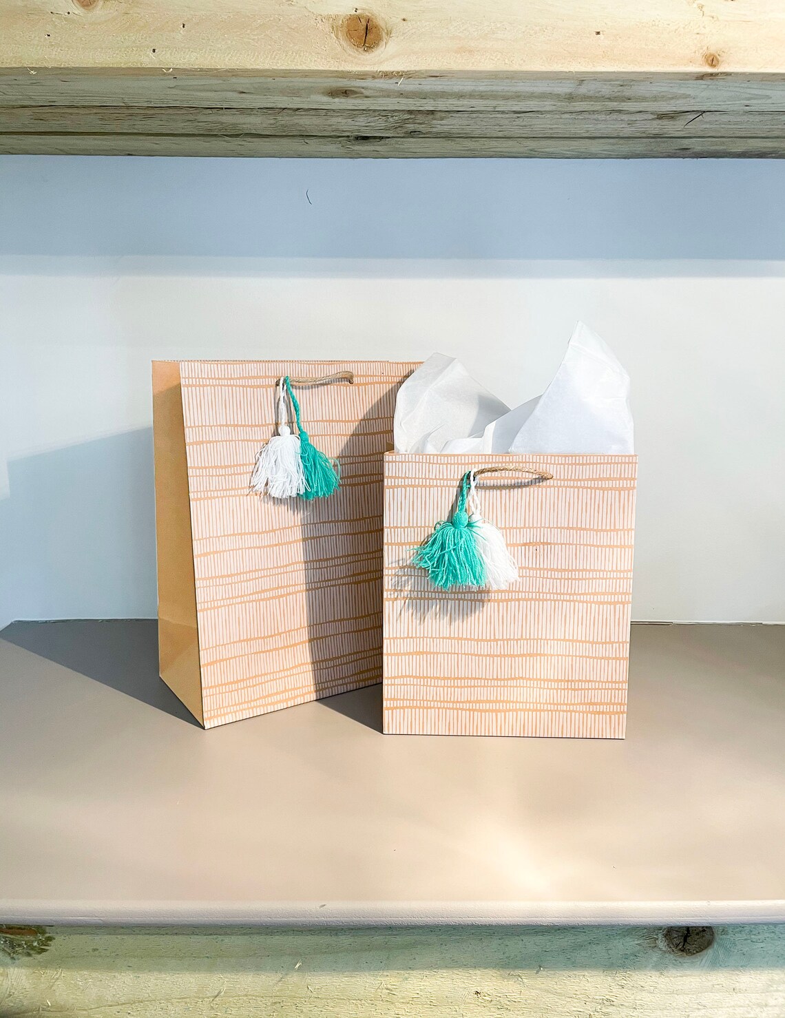 Brown Kraft Gift Bags Large Medium With Tissue Paper For Etsy