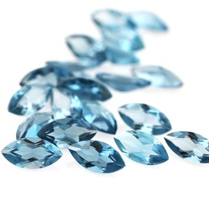loose london blue topaz marquise natural london blue topaz marquise 2*4-5*10mm london blue topaz marquise cut calibrated blue topaz marquise