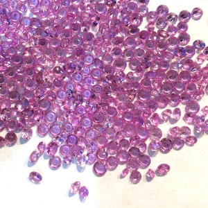 zaffiro rosa rotondo 1,25-3,00 mm sciolto zaffiro rosa rotondo naturale zaffiro rosa rotondo sfaccettato zaffiro rosa calibrato pietra preziosa
