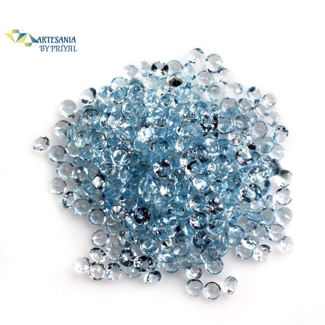 Loose Aquamarine Round Natural Aquamarine Round 2.00mm Etsy