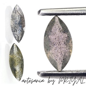 Piedra preciosa labradorita marquesa facetada: calibrada con calidad AAA