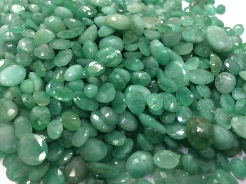 Loose Milky Emerald Lot Wholesale Emerald Oval Loose Emerald Etsy