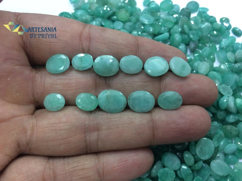 Loose Emerald Lot 100cts 5379mm Wholesale Emerald Oval Etsy