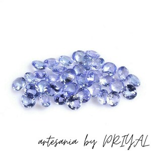 Faceted Tanzanite Round Loose Gemstone: Calibrated AA Quality, 3-5mm