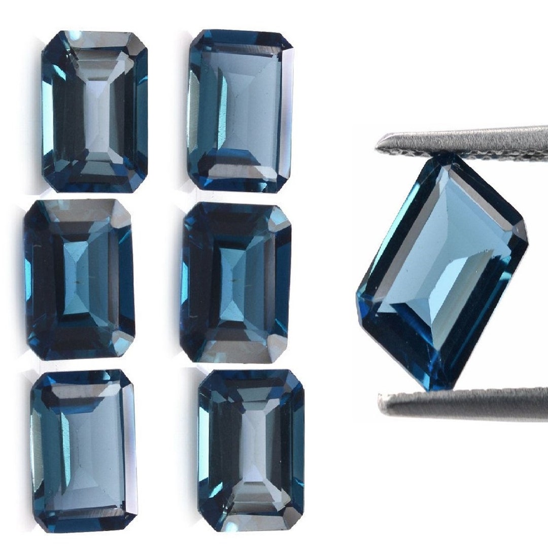 London Blue Topaz Octagon 641014mm Loose London Blue Topaz Etsy