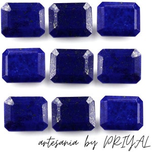 Octagon Lapis Lazuli Gemstone: Calibrated Sizes, Natural Blue Stone