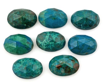 chrysocolla oval natural chrysocolla oval loose chrysocolla oval rose cut oval 6*8mm-16*12mm rose cut chrysocolla calibrated chrysocolla