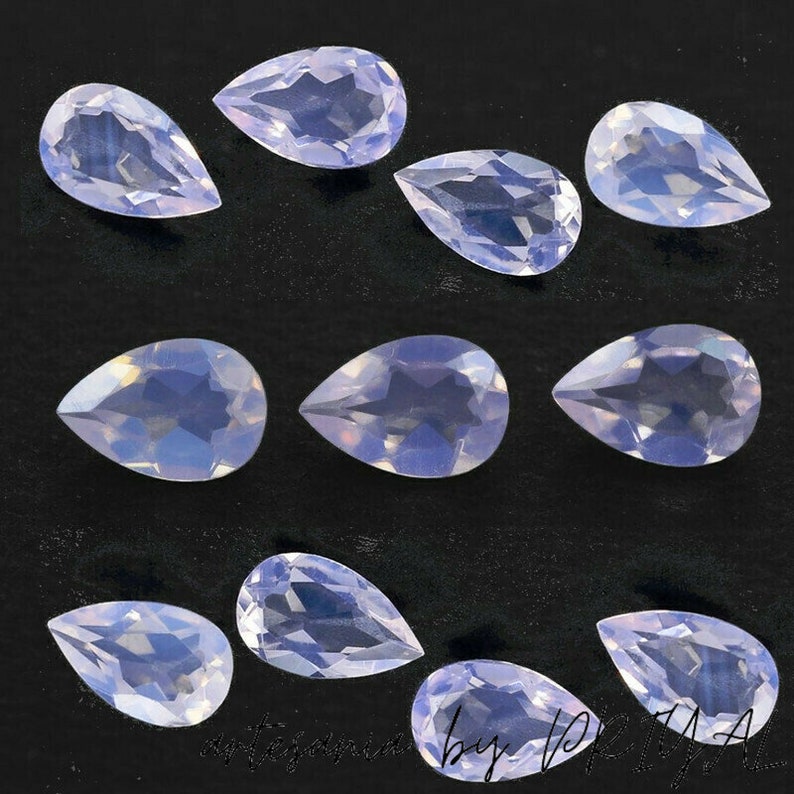 loose lavender quartz pear natural lavender quartz 6*4-10*14mm lavender moon quartz faceted lavender quartz calibrated lavender quartz pear