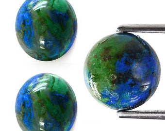 loose azurite round cabochon natural azurite round cabochon 6.00-14.00mm azurite cabochon round calibrated azurite round cabochon azurite