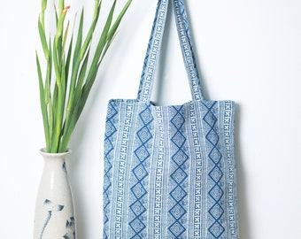 Tribal Tote Bag | Fabric Boho Totes, Cotton Shoulder Bag, Unique Voyager Bag, Women Hippie Laptop Bag