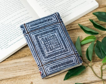 Travel Passport Cover Case,Passport Holder With One Pocket Card Cover Watercolor Organic Stripe Tie Dye Indigo Pattern In Shibori Blue 
