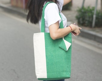 Double Sided Tote Bag | Natural Cotton Bags, Shoulder Bags, Vietnam Bags, Large Bags For Women