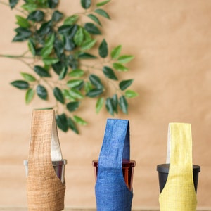 Coffee Sleeve With Handle Fabric Cup Holder, Eco-friendly Cup Sleeve, Boba Carrier image 4