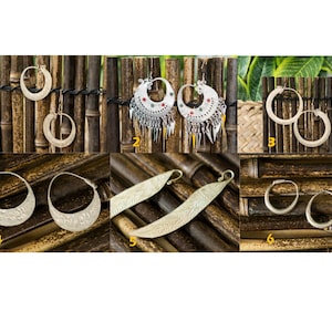 Set of Hmong Jewelry | Silver Hoop Earrings, Handmade Earring, Hmong Silver Creation, Ethnic Accessories