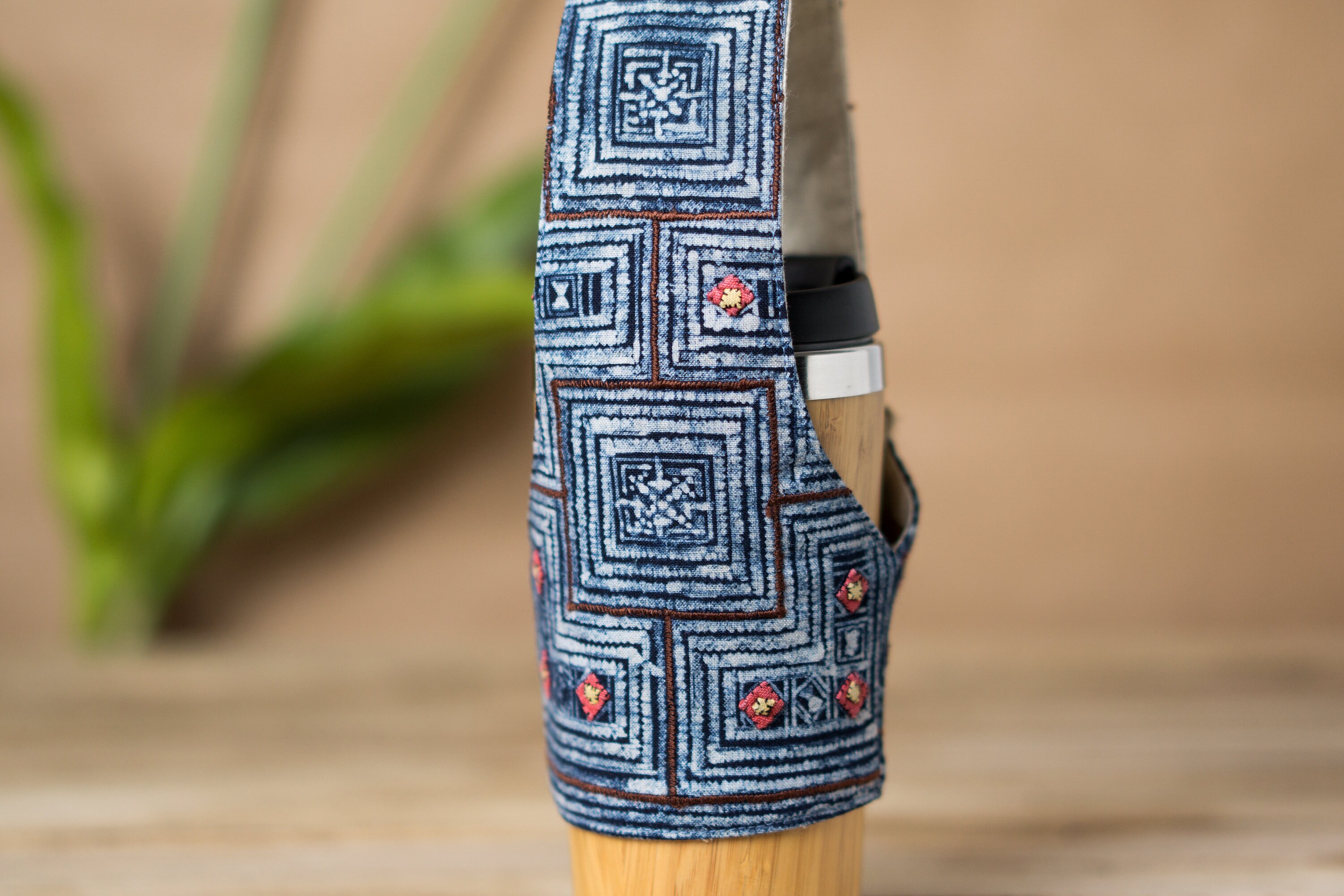 Fabric Cup Holder Tribal Cup Sleeve Bubble Tea Holder Etsy