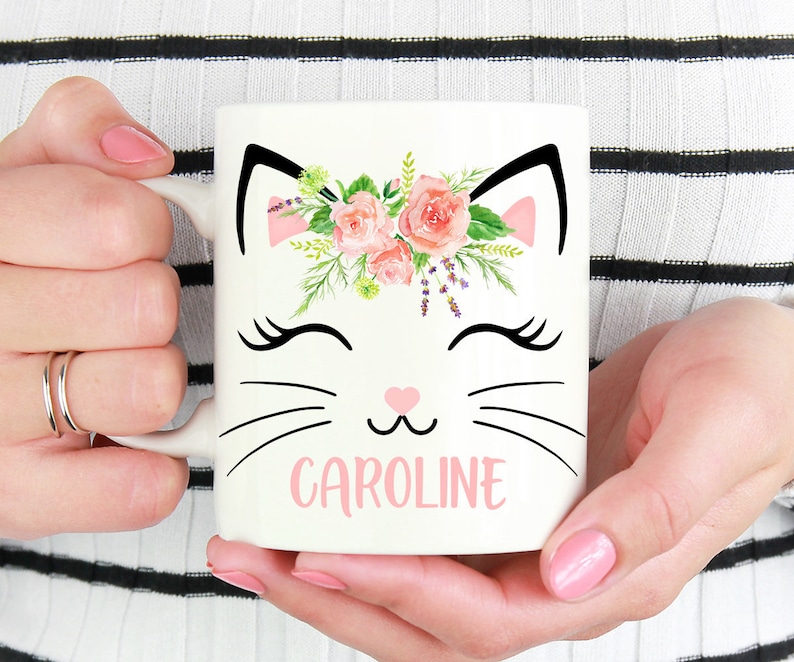 Cat Mug Personalized Cat Gifts for Cat Lovers Cat Mom Etsy