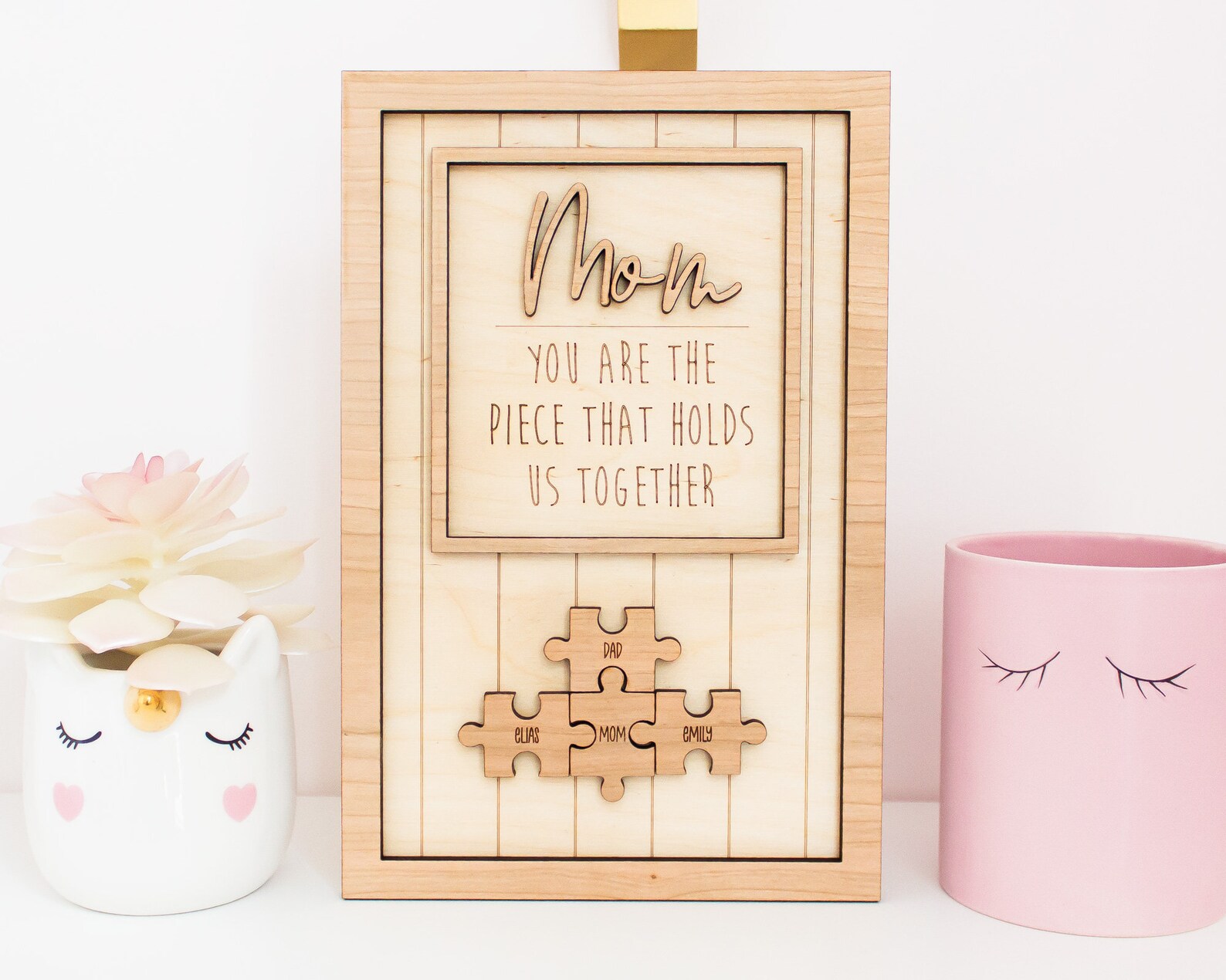 Mother's Day Puzzle Sign Gift for Mom Mother's Day Etsy