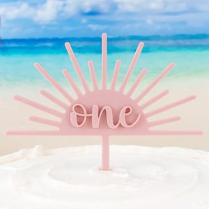 One Cake Topper Sun, First Birthday Cake Topper, Sun Themed Birthday, Smash Cake Topper, First Trip Around The Sun Party