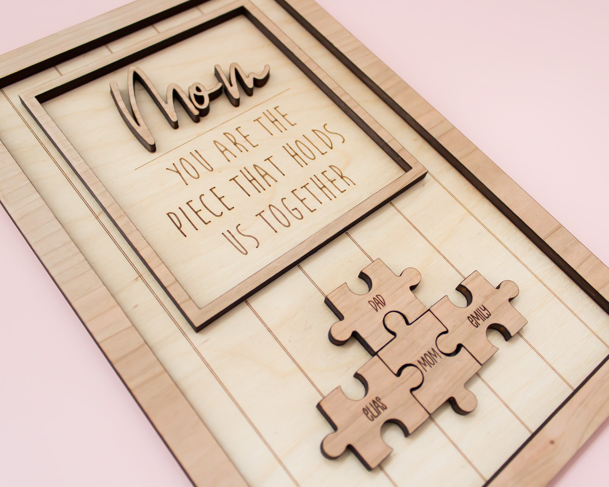 Mother's Day Puzzle Sign Gift for Mom Mother's Day - Etsy Canada