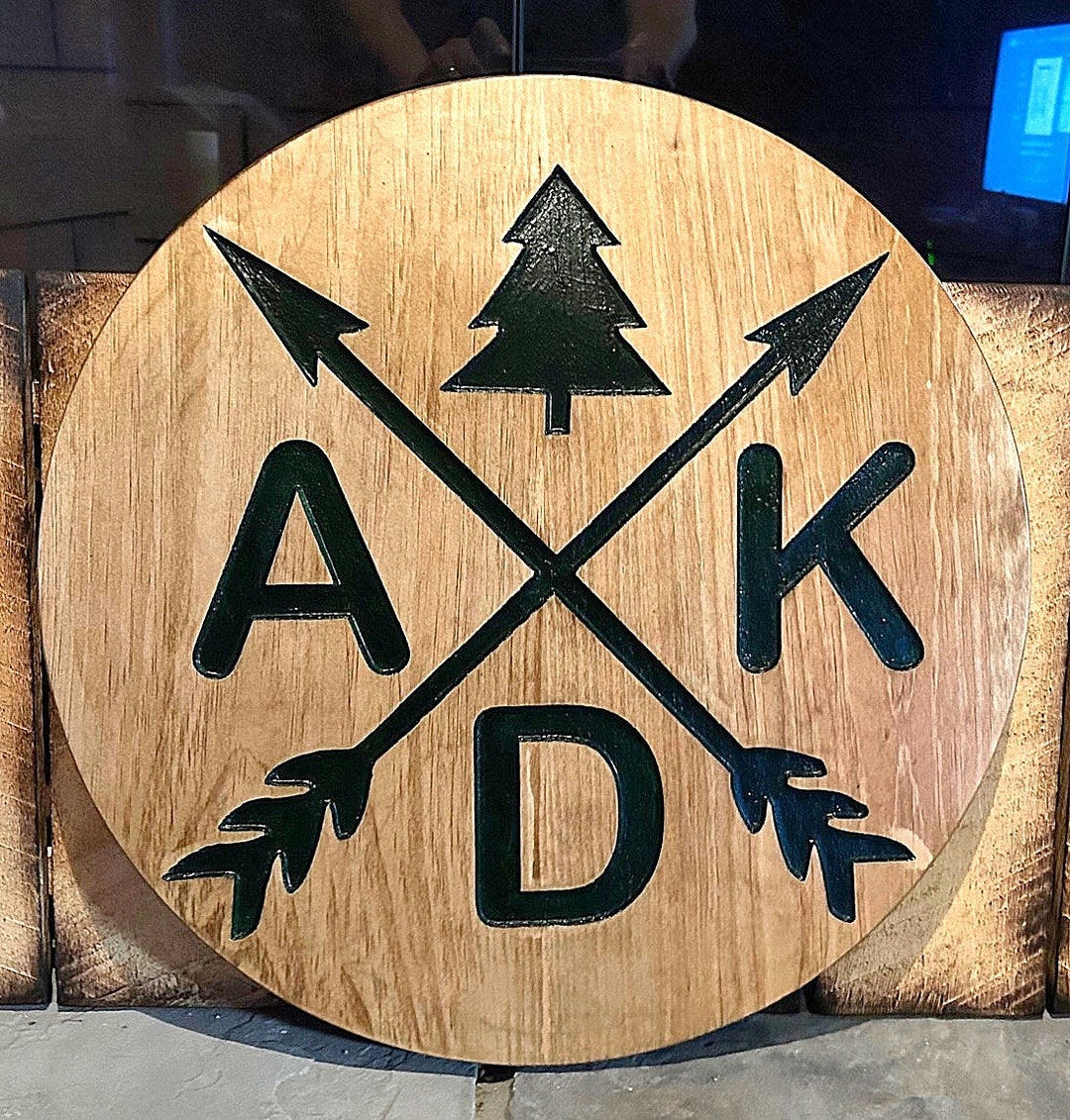 ADK Adirondack Wall Decor Compass Rustic Wall Art - Etsy