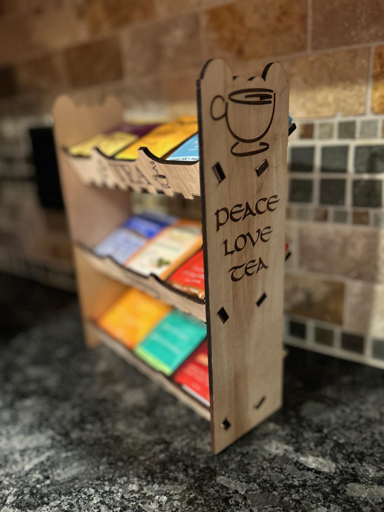 Tea Rack - Laser Cut Teabag Holder - Etsy