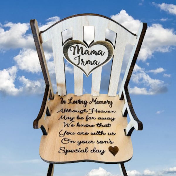 Memorial Rocking Chair for Weddings Birthdays Special Occasions - Customizable