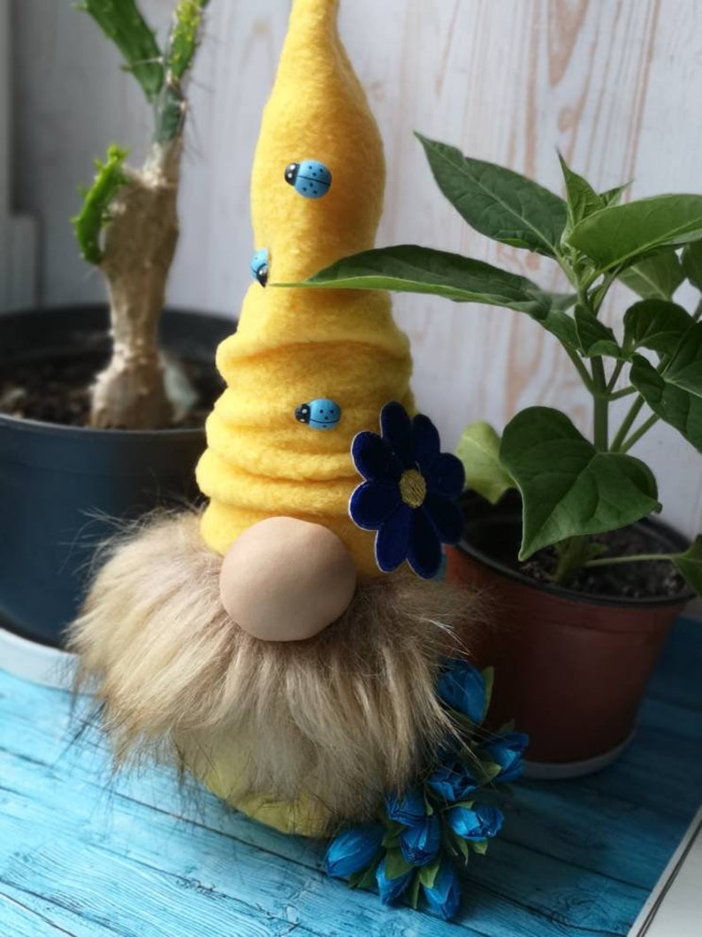 Download GNOMES Yellow Gnome Birthday Gnome | Etsy