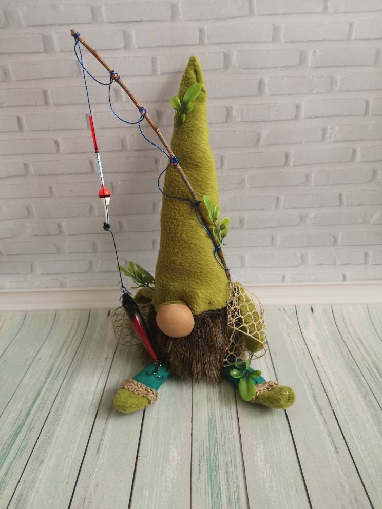 Fisherman gnome personalized camping green fish fishing  etsy Fisherman gnome personalized camping green fish fishing  etsy