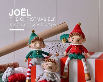 JOEL, the Christmas Elf - Crochet Pattern Amigurumi - valentin.c