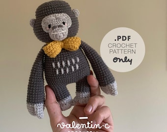 JÉJÉ, the gorilla - Crochet Pattern Amigurumi - valentin.c