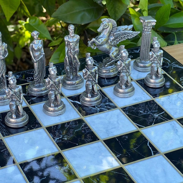 Vip Custom Chess Set - Hand Crafted Large Chess Board - Custom Chess Game Set - Personalized Christmas Gift for Him - Husband Birthday Gifts