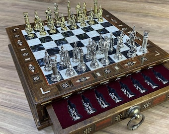 Chess - Board and Pieces - Artesanías del Atlántico