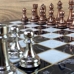 Custom Chess Set with Storage - Personalized Birthday Gift from Mother to Dauhter - Birthday Chess Gifts for Son - Gifts from Mother