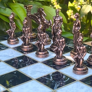 Vip Chess Set with Storage - Custom Chess Set for Christmas - Personalized Christmas Gifts for Husband - Chess Set with Metal Chess Pieces