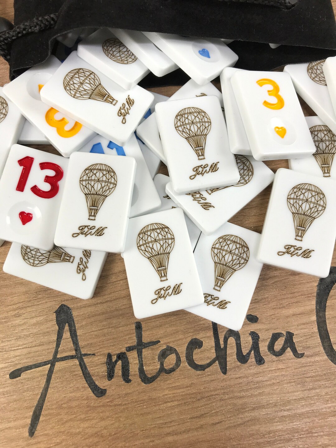 Personalized Rummikub Tiles Custom Rummy Tiles Anniversary Gift for