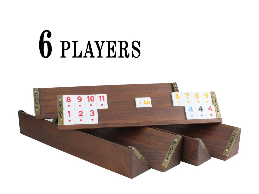 6 Players Straight Rummikub Game Set Personalized Rummy Game Rummikub