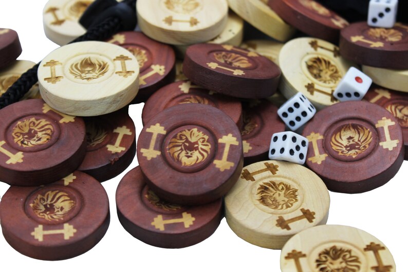 Custom Backgammon Chips Personalized Backgammon Pieces Etsy