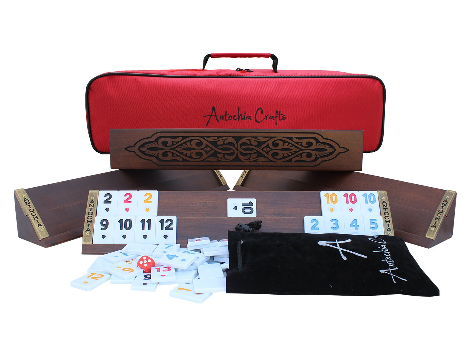 Engraved Wooden Rummy Cube Set Custom Okey Set Etsy