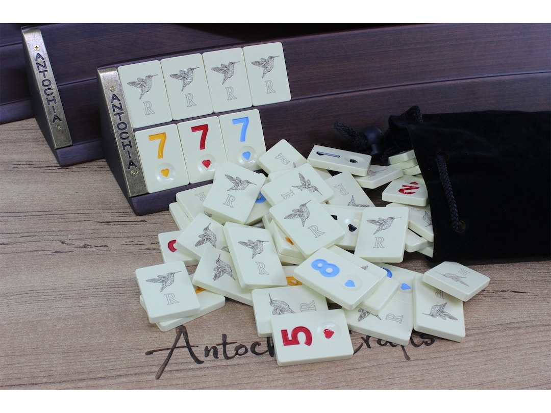Cream Rummikub Tiles Personalized Rummikub Set Rummy Tiles Birthday