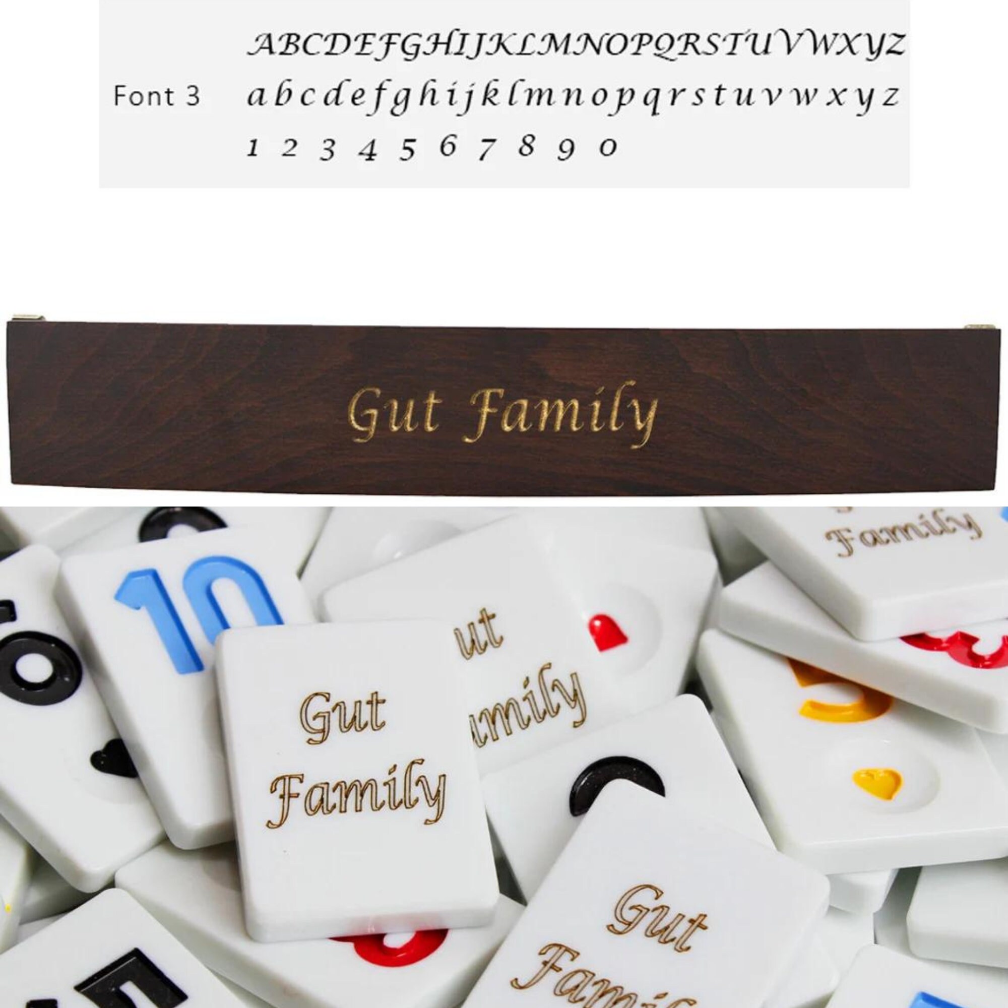 Personalized Rummikub Game Set - Oval Shaped Rummy Racks - Rummikub Set ...
