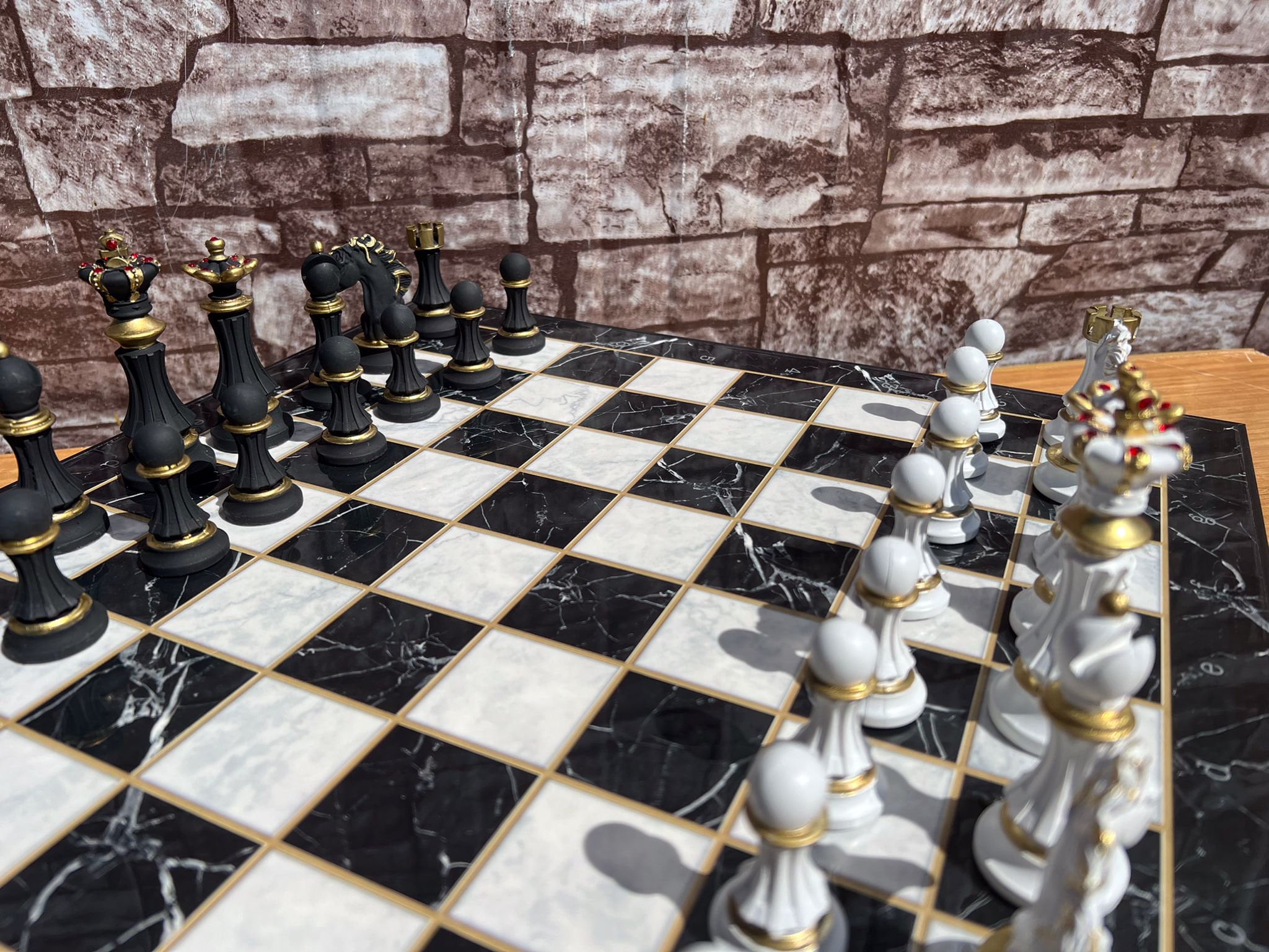 Large Chess Set - Personalized Anniversary Gift for Boyfriend - Custom ...