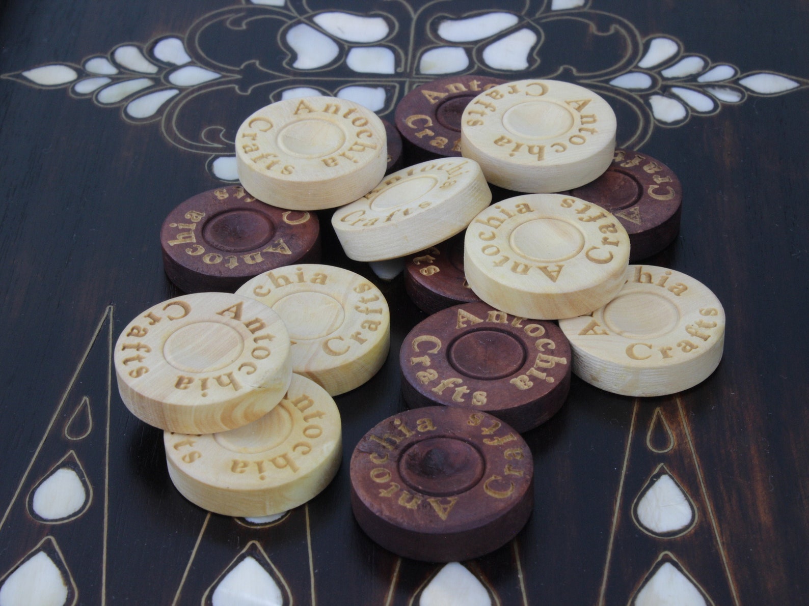 Custom Backgammon Chips Personalized Backgammon Pieces Etsy