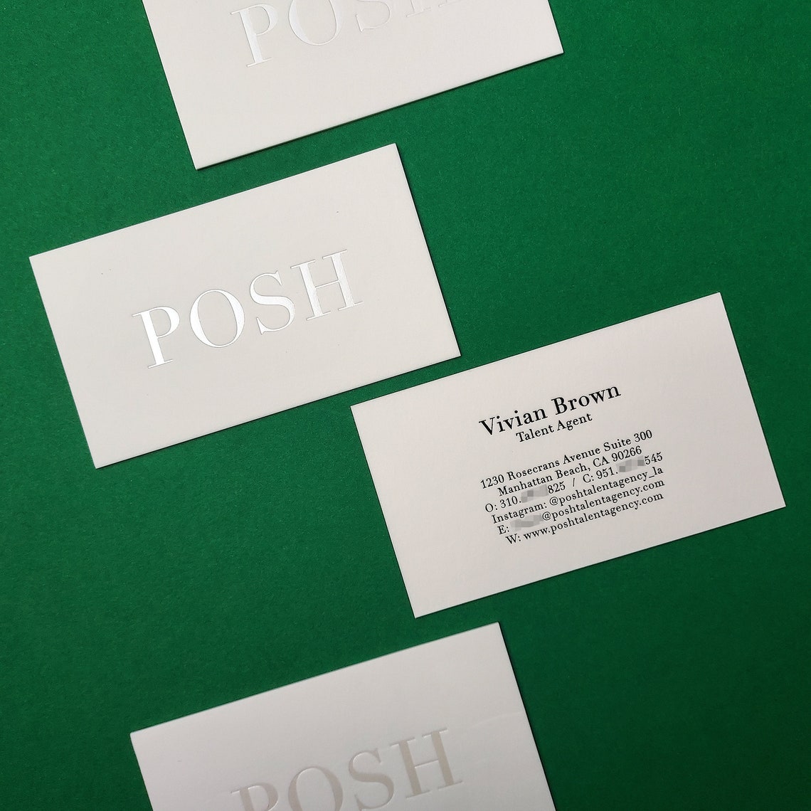 Thick Cotton Business Cards 45pt750gsm Foil Stamping Etsy