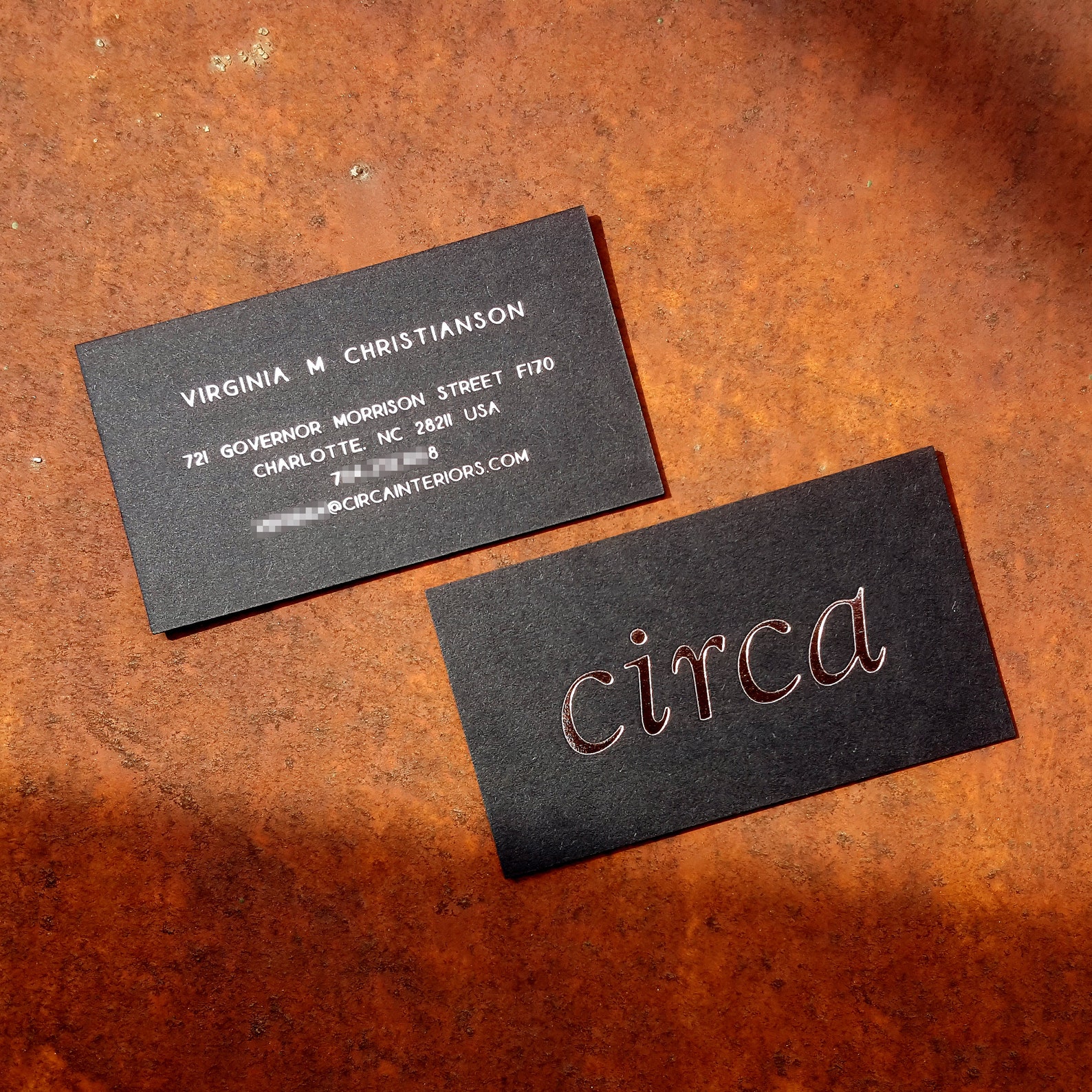 Thick Black Business Cards 700gsm 38pt Foil Stamping Etsy