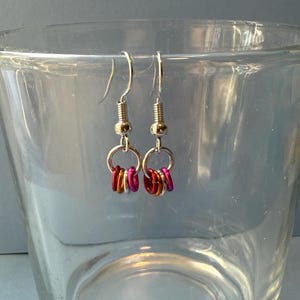 Pride Earrings (Lesbian, Bi, Sapphic, Pan)
