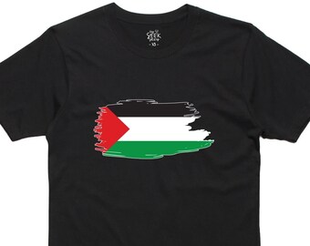 Shirt Palestijnse vlag, Falasteen-T-shirt, Vrij Palestina, Israël pleegt genocide, unisex shirts, cadeau, statement-shirt, tegen genocide