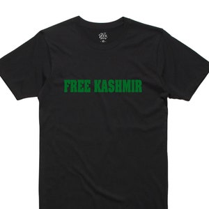 Kaschmir T-Shirt, Kaschmir T-Shirt, T-Shirt, Unisex Shirts, Free Kashmir, Pakistan, Indien