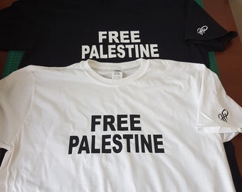 Camiseta Palestina Grátis: Camiseta Unissex de Algodão, Presente de Caridade