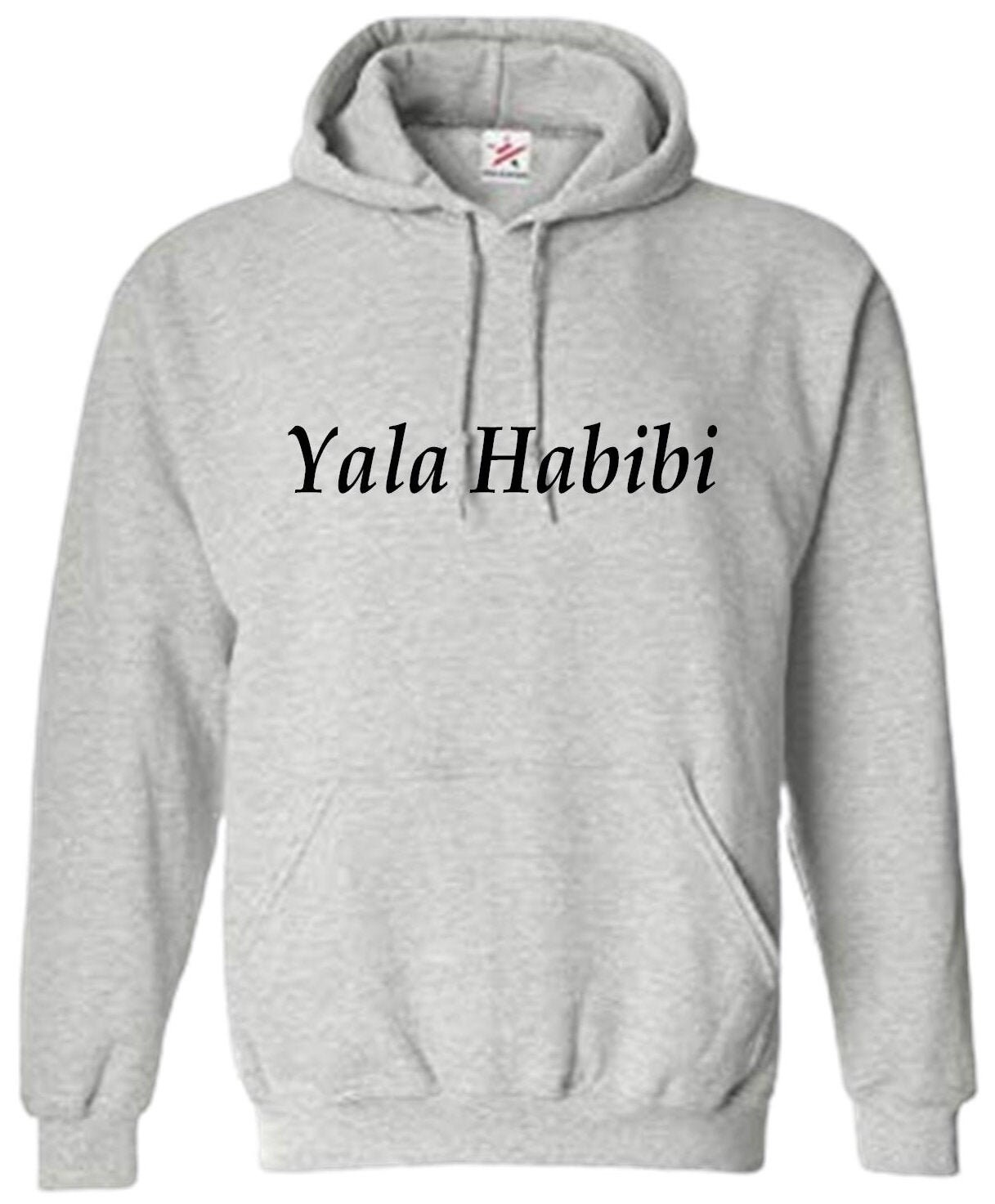 Yala Habibi Hoodie Unisex Hoodies Arabic Text Yala Habibi - Etsy UK